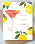 Cosmopolitan Birthday Greeting Card | Birthday Card