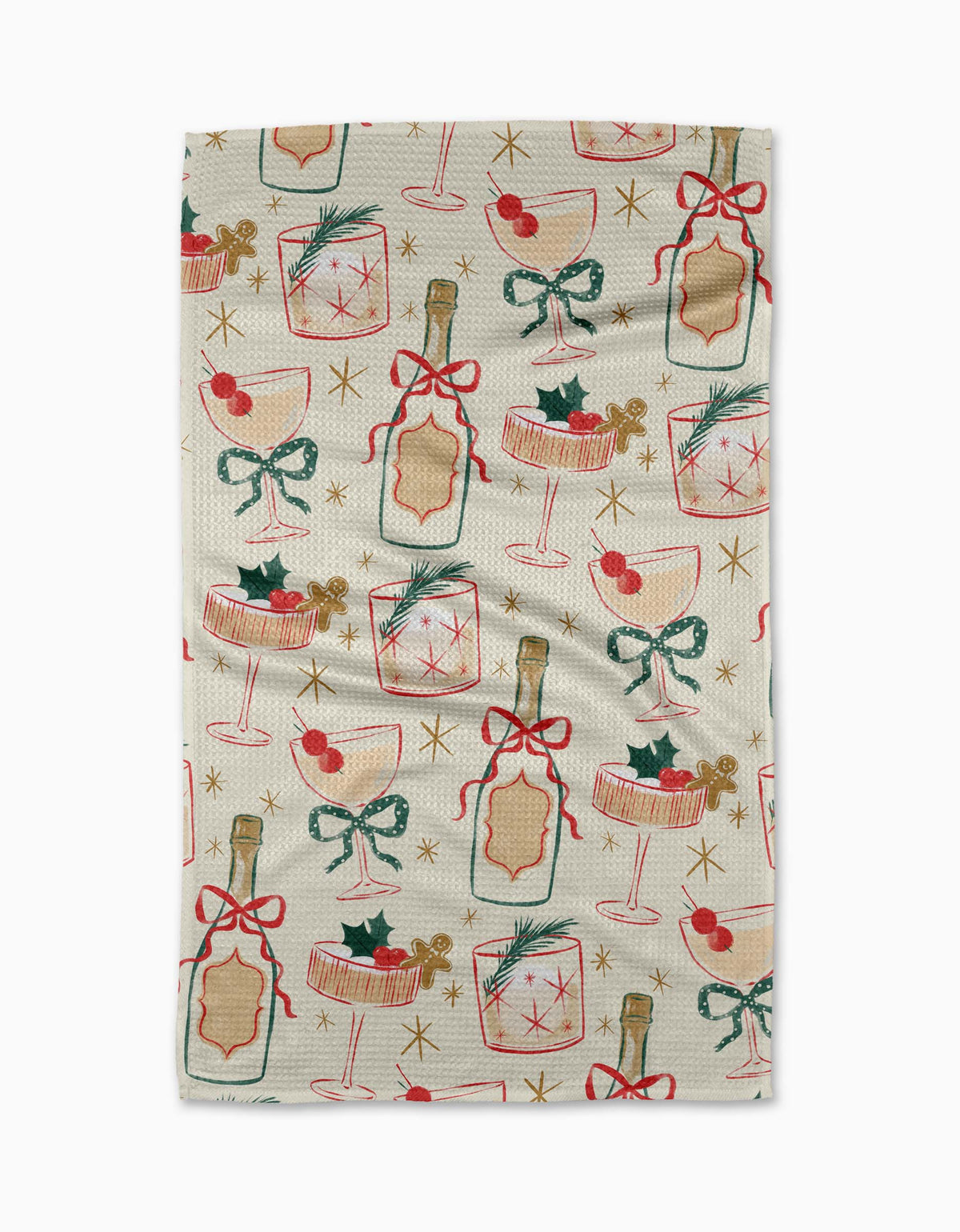 Christmas Cocktails - Geometry Kitchen Tea Towel