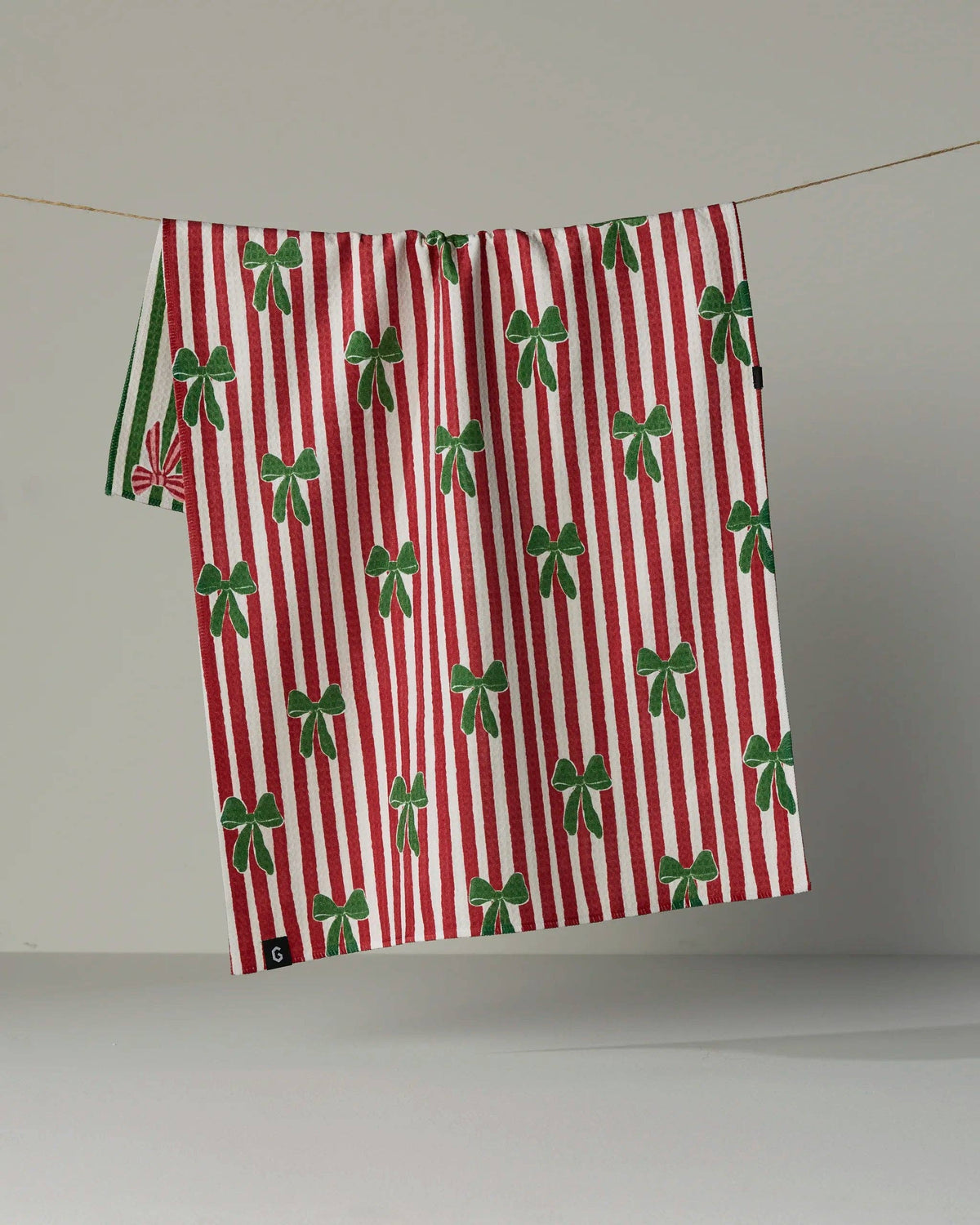 Ribbon Bows Luxe Geometry Kitchen Towel