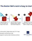 The Original Butter Bell® Crock - Cafe Matte Stone