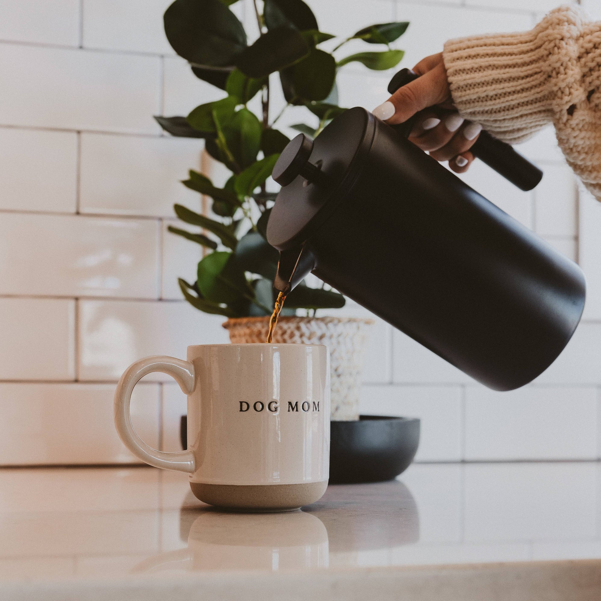 Dog Mom Stoneware Coffee Mug - Gifts &amp; Home Decor