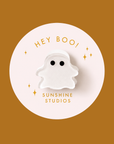 Hey Boo! Ghost Mini Hair Clip | Halloween