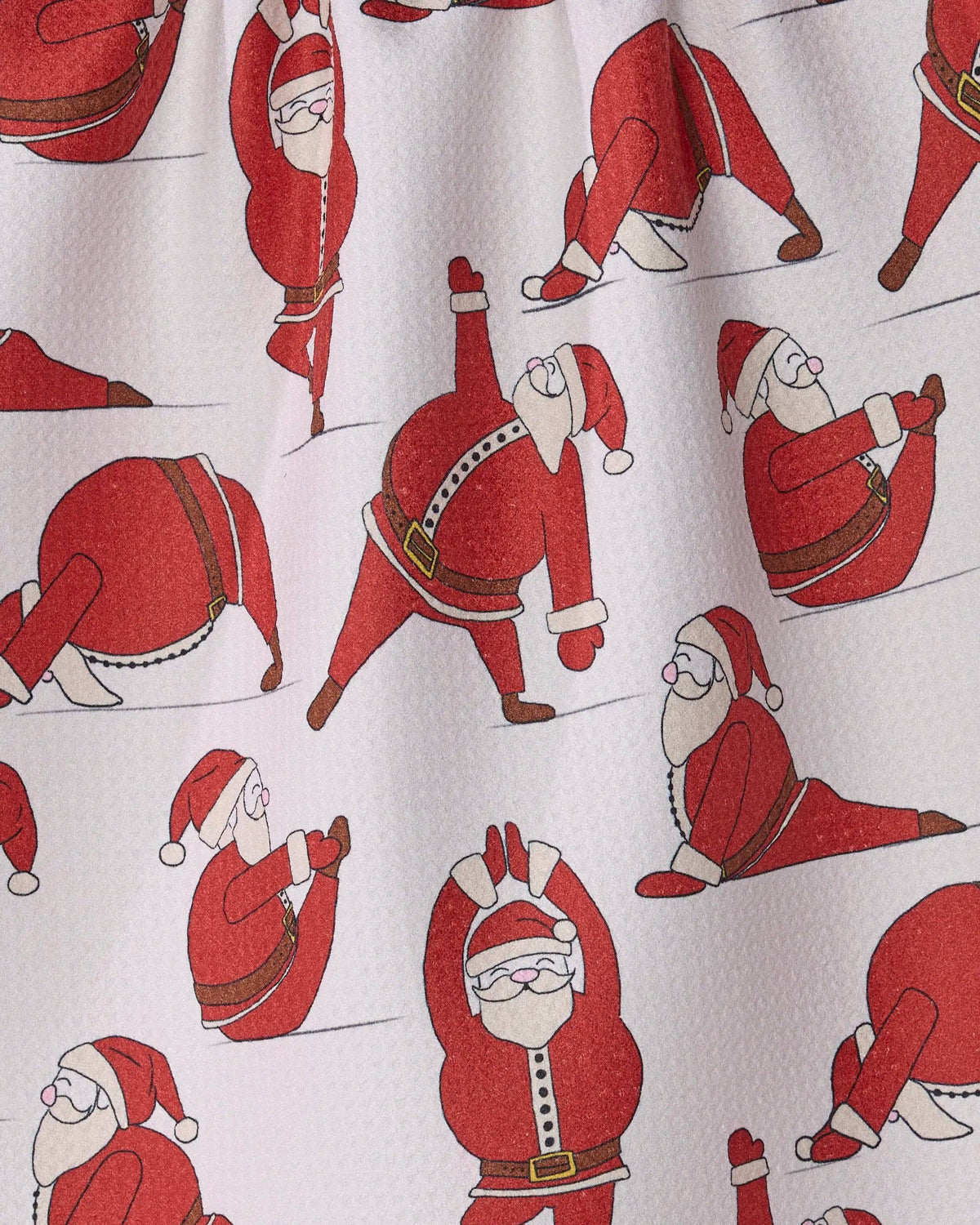 Stretchy Santy - Geometry Kitchen Tea Towel - Holiday 2026