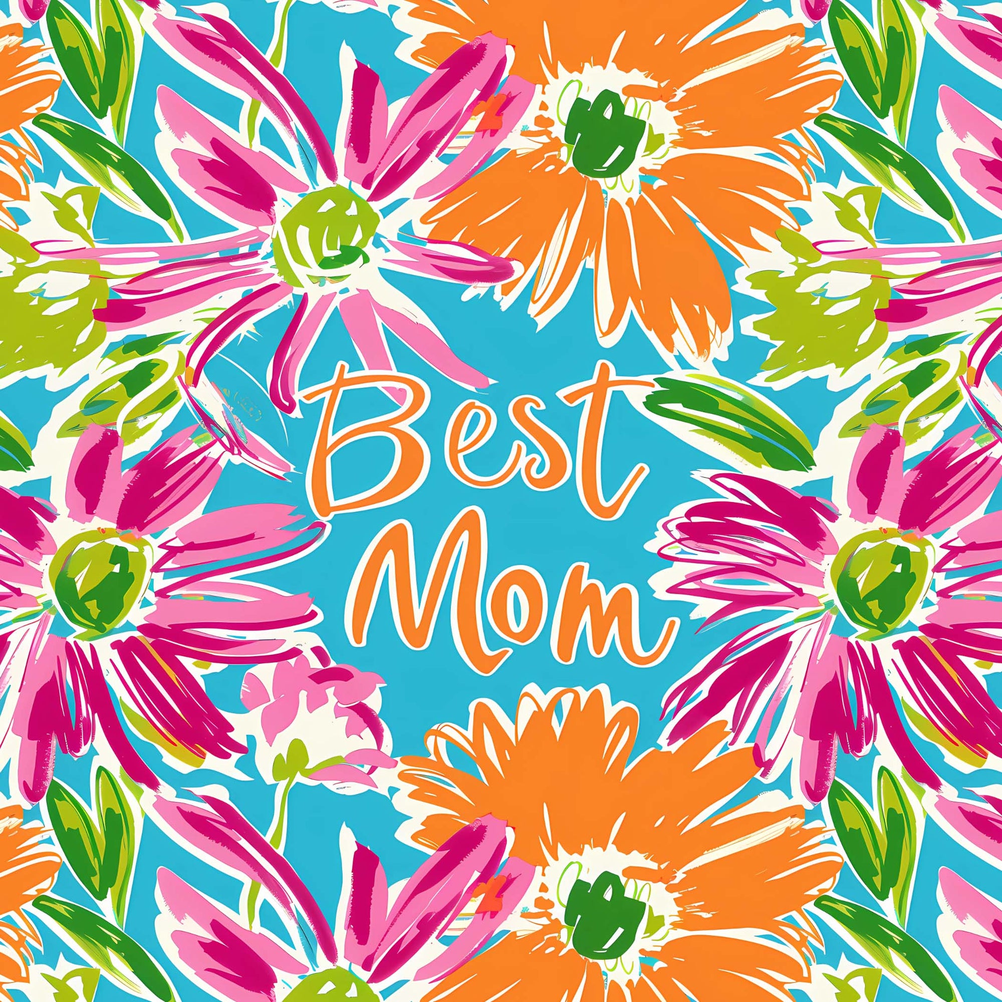 Beau Bottles Preppy Floral Best Mom - Champagne Collection