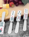 4-Piece Mahjong Bamboo Charm Resin Cheese Spreader