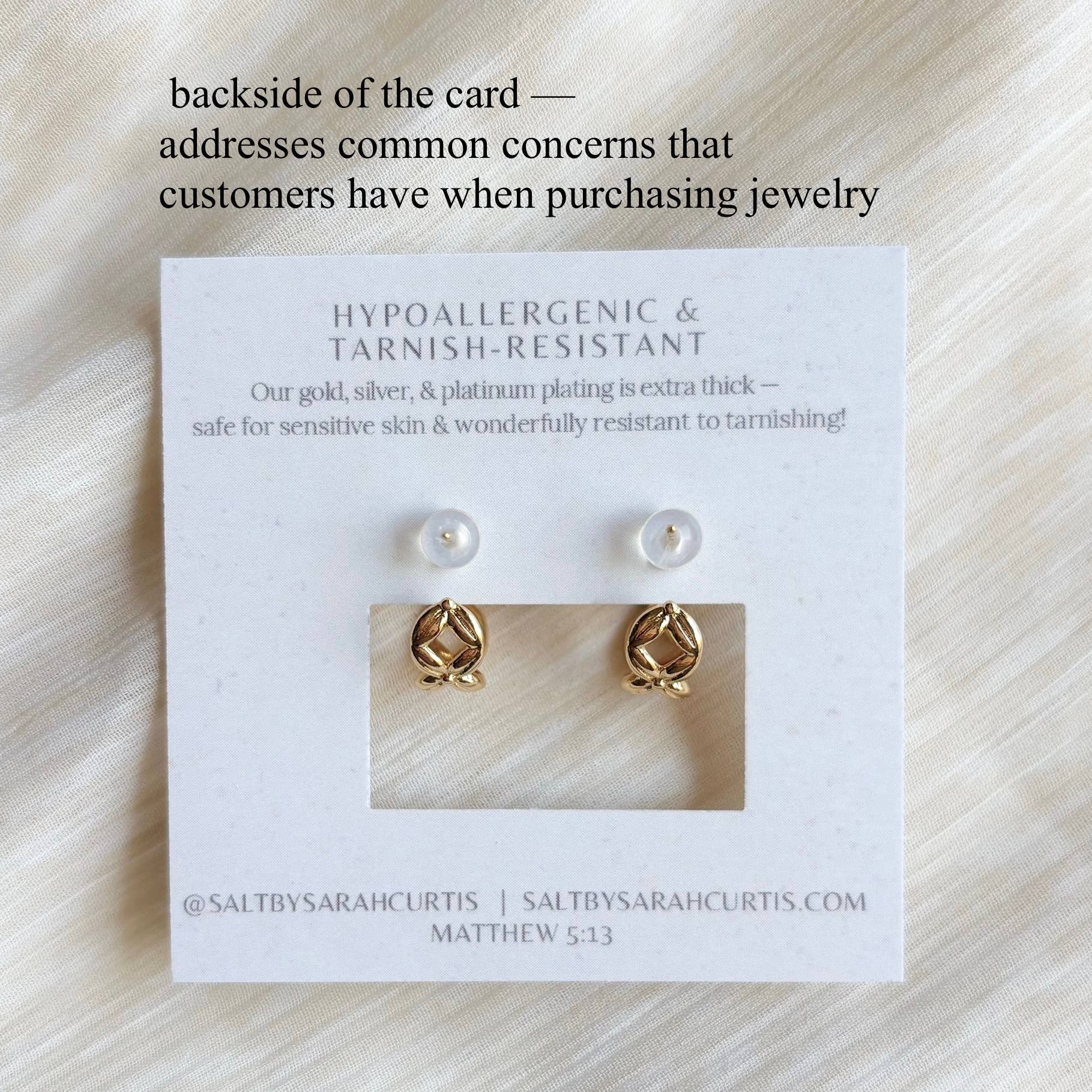 CRISS-CROSS HOOP EARRINGS | 18k gold | stud post hoops