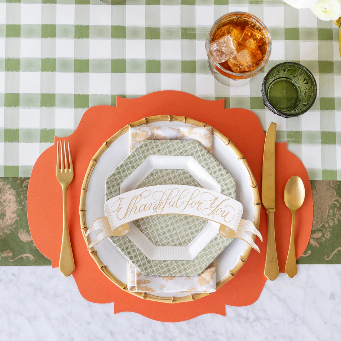 Decorative table banner for Thanksgiving dinner or fall gatherings
