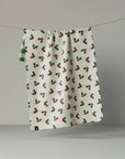Holiday Holly Luxe Kitchen Geometry Towel