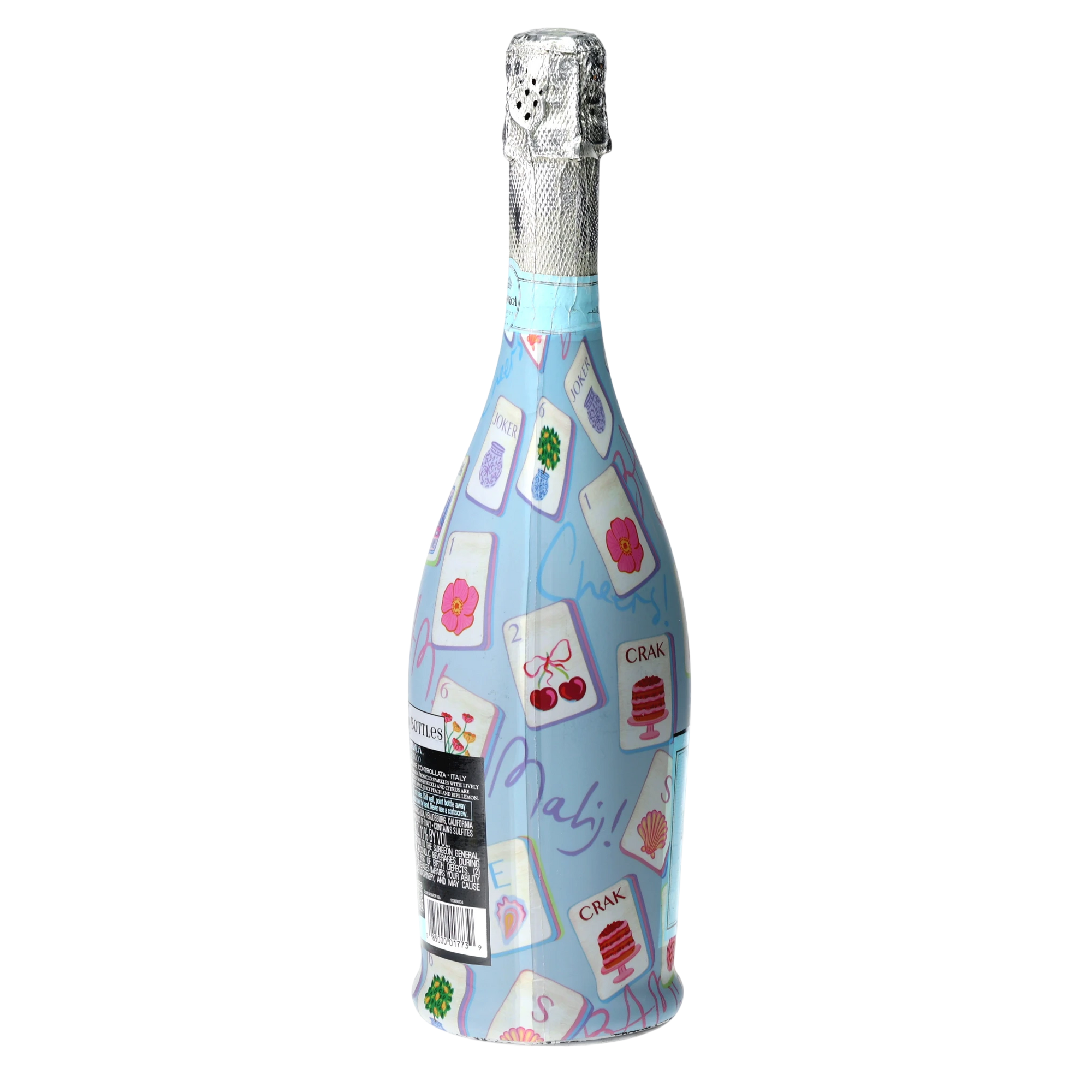 Beau Bottles Pastel Blue Mahjong - Prosecco Collection