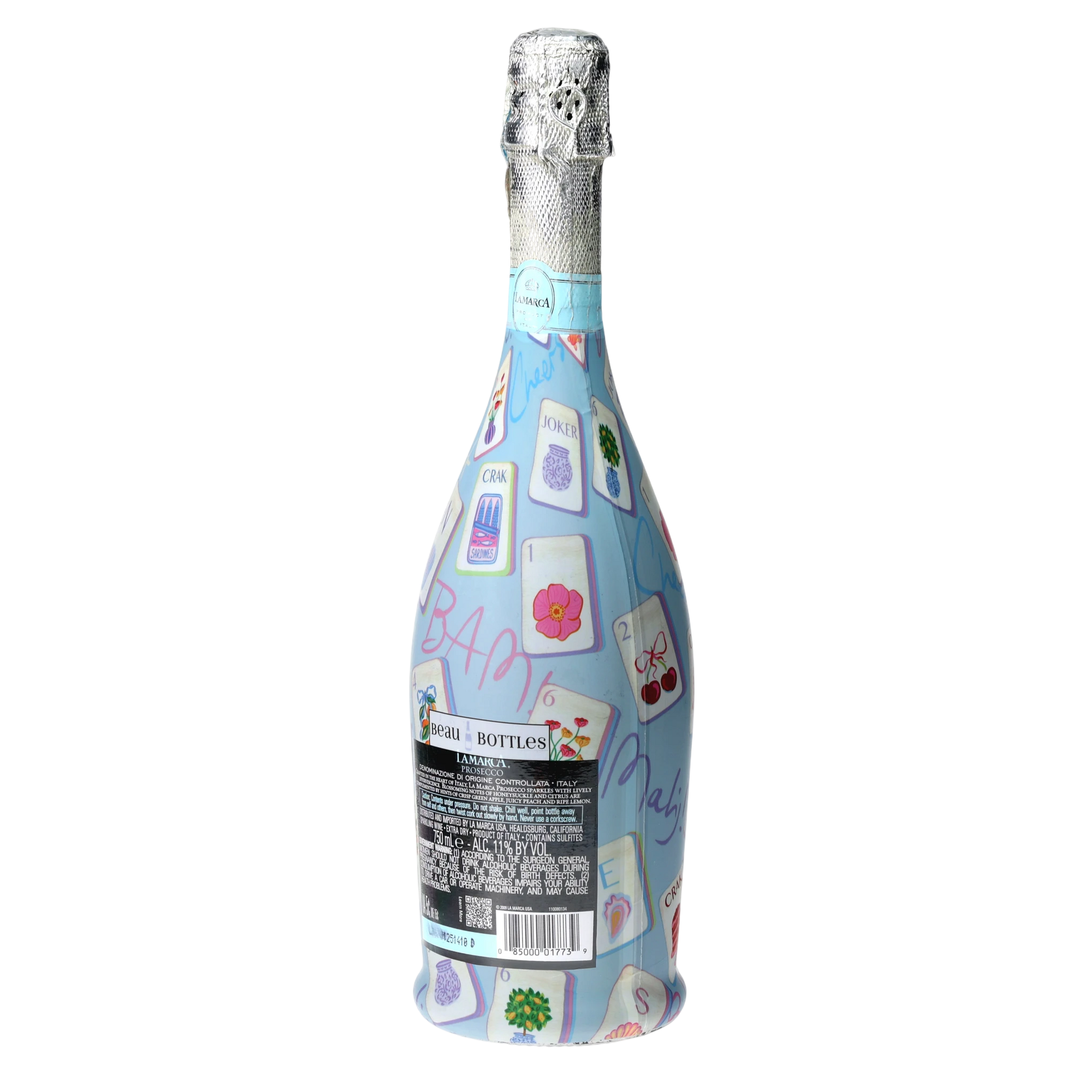 Beau Bottles Pastel Blue Mahjong - Prosecco Collection