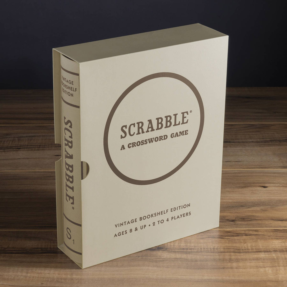 SCRABBLE Vintage Bookshelf Edition – Classic Word Board Game