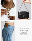 GABRIELLA CHAIN 18" - three in one - GOLD