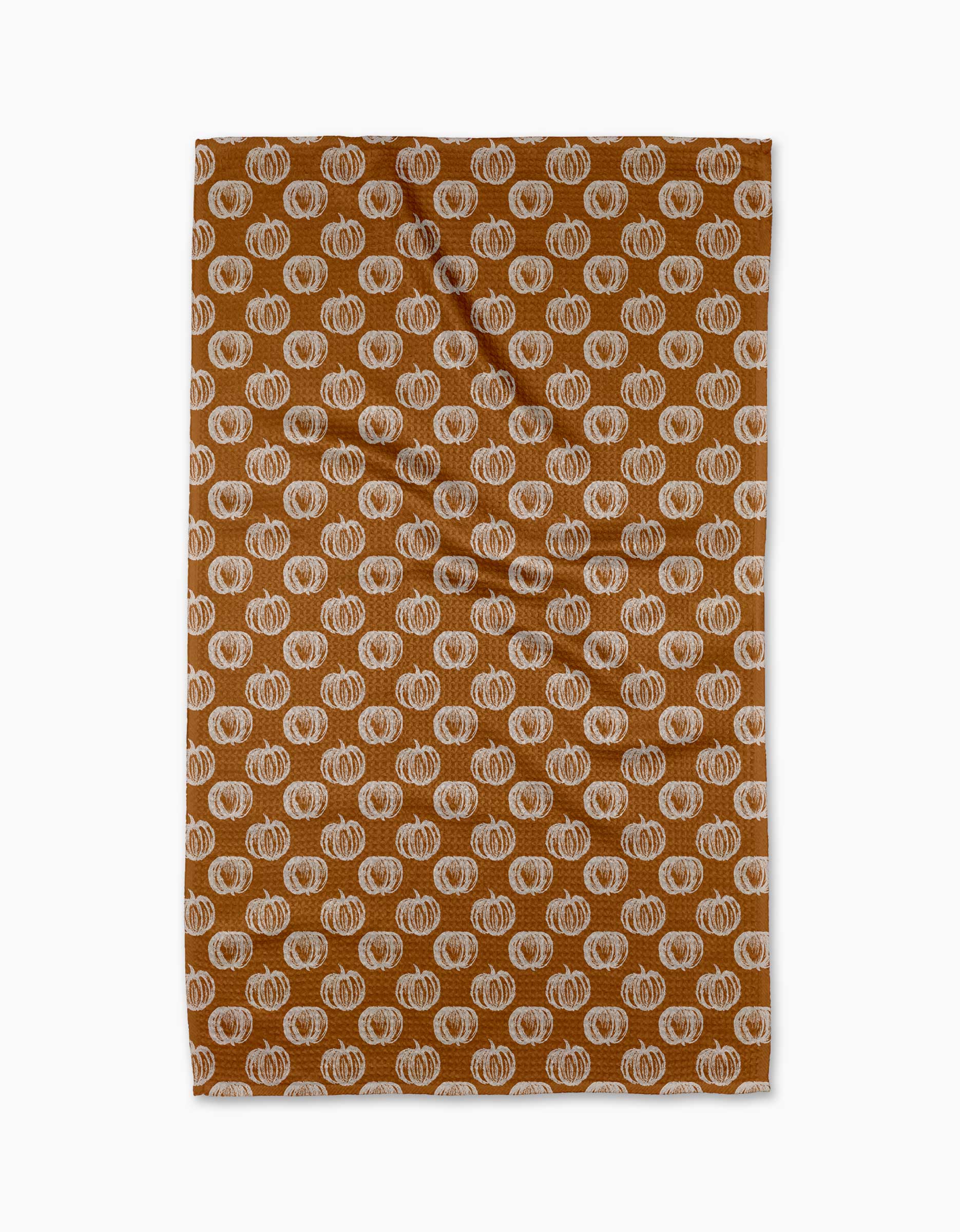 Geometry Fall Bounty tea towel made from recycled materials