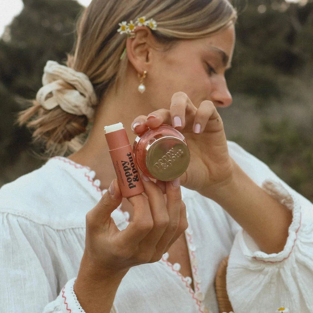 Lip Care Due Gift Set  - Pomegranate Peach