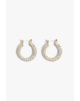 AUDREY HOOPS - pave - GOLD