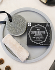 Men’s Super Buffer Verbena Absolute dual-sided exfoliating body sponge with black scrubber