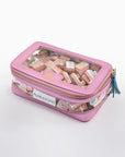 Metallic Light Pink Tile Storage Bag
