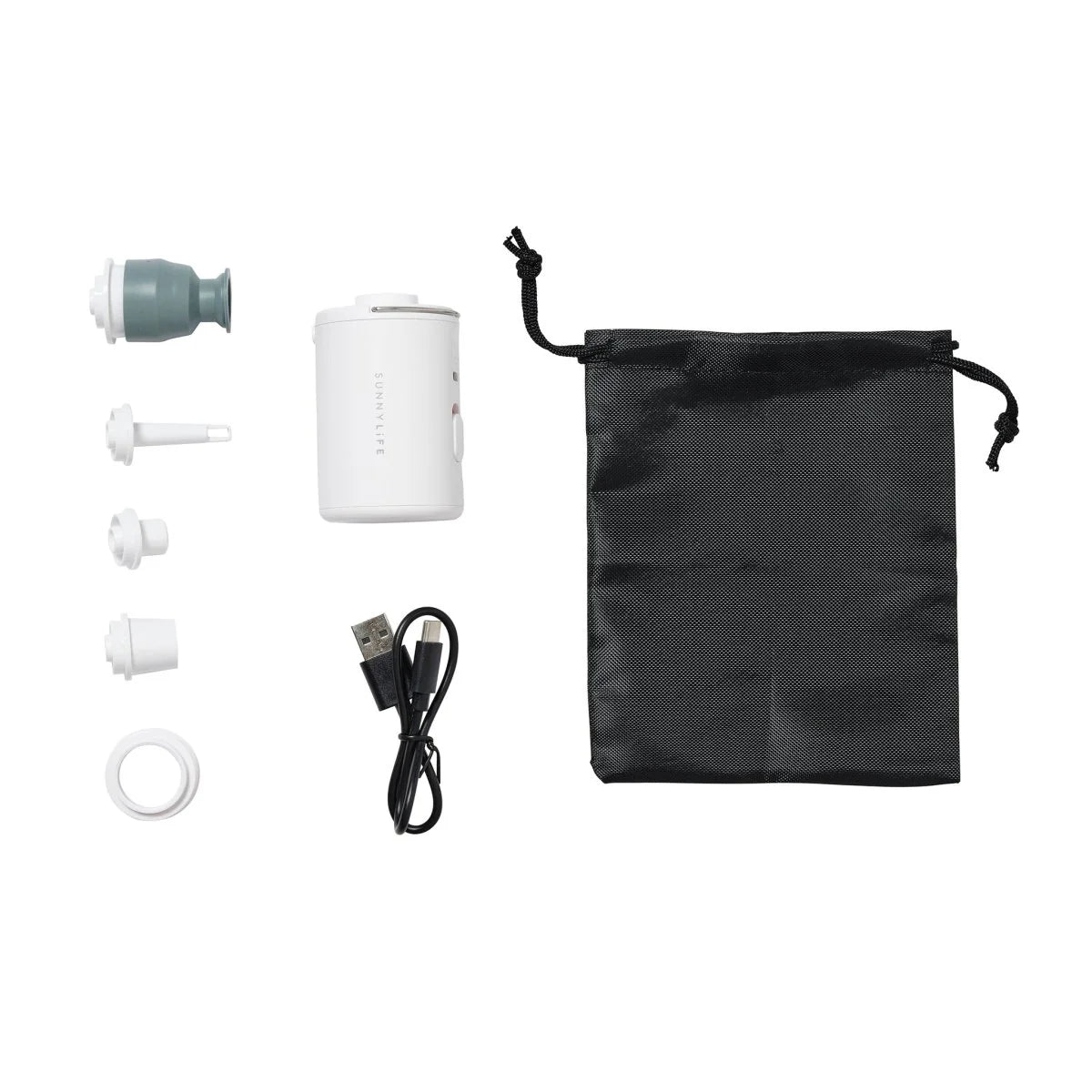 Portable Electric Air Pump White