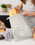 Reusable Bread Bag | Sustainable Food Storage | Waterproof Liner