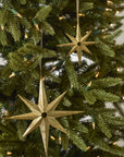 Starbright Gold Glitter Eight-Point Star Ornament