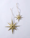 Starbright Gold Glitter Eight-Point Star Ornament