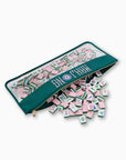 Teal Mahjong Bag