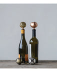 Metal Bottle Stopper with Jingle Bell, 4 Colors