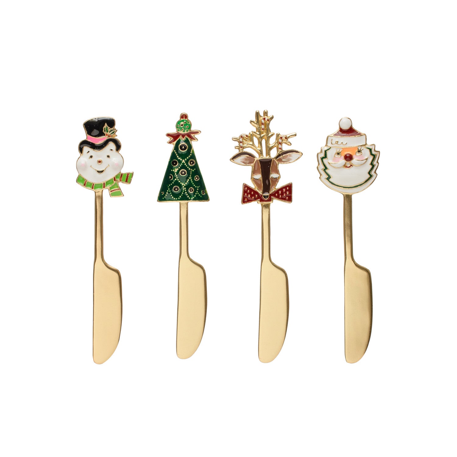 Holiday Icon Canapé Knife with Enamel Handle – 4 Assorted Styles