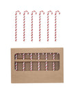 Glass Candy Cane Drink Stir Sticks – Boxed Set of 6
