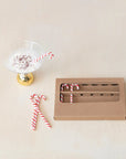 Glass Candy Cane Drink Stir Sticks – Boxed Set of 6