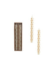 Clear & Gold 3D Dot Unscented Taper Candles – Set of 2
