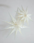 Ivory Recycled Paper Folding Snowflake Christmas Ornament