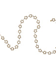 Gold Star Garland with Glass Beads & Faux Pearls – Elegant Holiday Décor