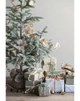 Blush Magnolia Flower Garland with Glitter & Jewels – Faux Floral Décor