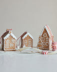Glittered Resin Gingerbread House Christmas Ornaments – SOLD INDIVIDUALLY